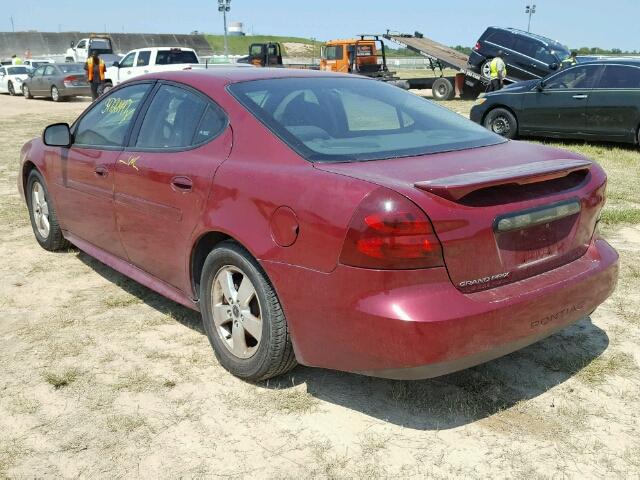 2G2WP522951201879 - 2005 PONTIAC GRAND PRIX BURGUNDY photo 3