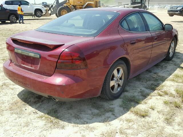 2G2WP522951201879 - 2005 PONTIAC GRAND PRIX BURGUNDY photo 4