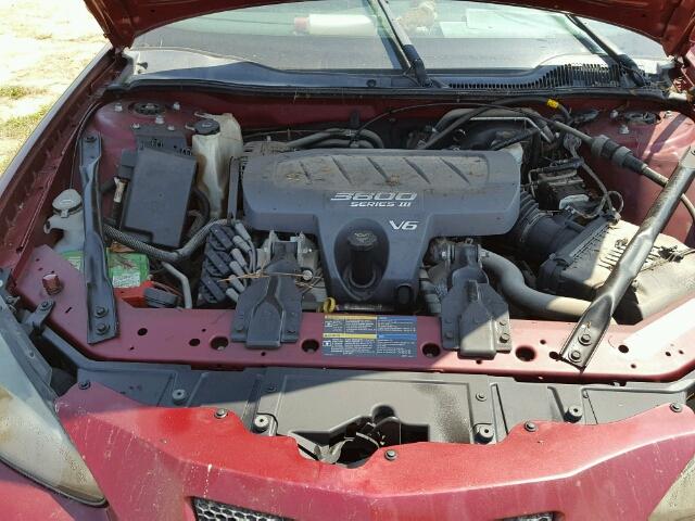 2G2WP522951201879 - 2005 PONTIAC GRAND PRIX BURGUNDY photo 7