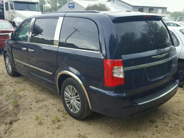 2C4RC1CG3ER359921 - 2014 CHRYSLER TOWN & COU BLUE photo 3