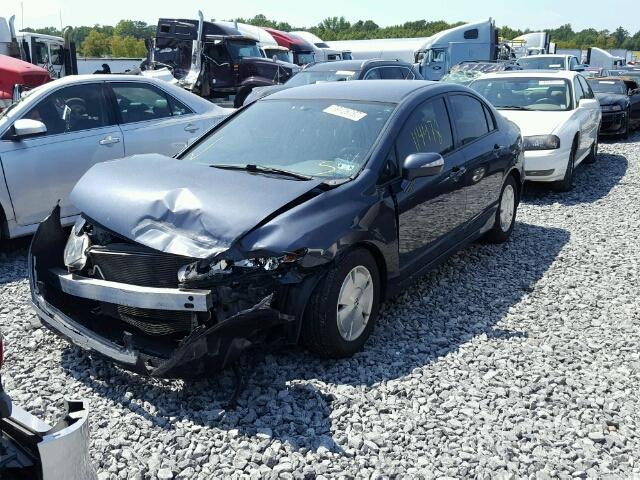 JHMFA36258S004495 - 2008 HONDA CIVIC BLUE photo 2