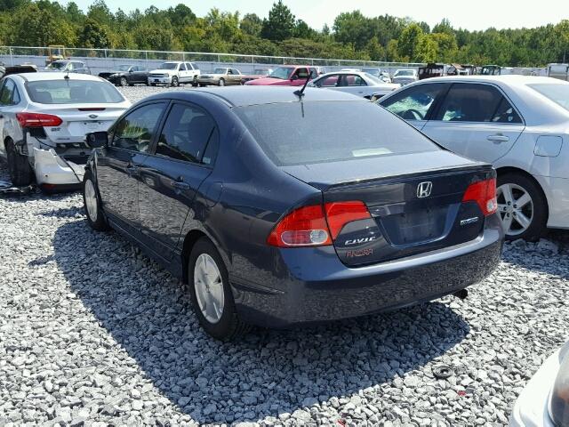 JHMFA36258S004495 - 2008 HONDA CIVIC BLUE photo 3