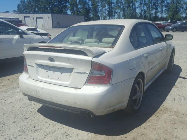 4S3BL616377206291 - 2007 SUBARU LEGACY 2.5 WHITE photo 4