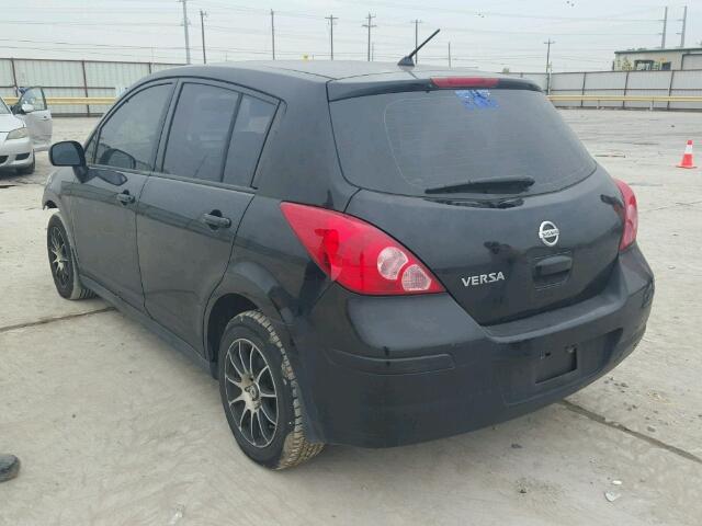 3N1BC13E79L353187 - 2009 NISSAN VERSA BLACK photo 3