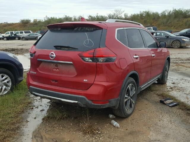 5N1AT2MT7HC772898 - 2017 NISSAN ROGUE RED photo 4