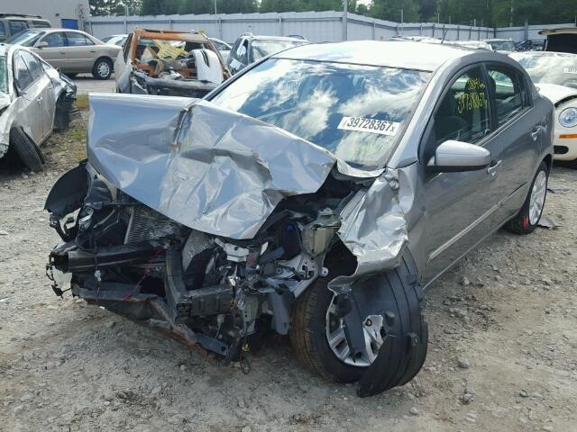 3N1AB6AP7CL662309 - 2012 NISSAN SENTRA GRAY photo 2