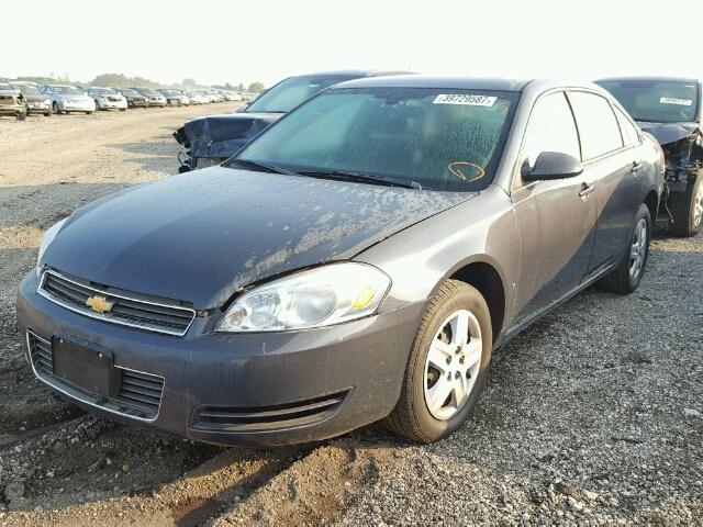 2G1WB58K781259245 - 2008 CHEVROLET IMPALA LS CHARCOAL photo 2