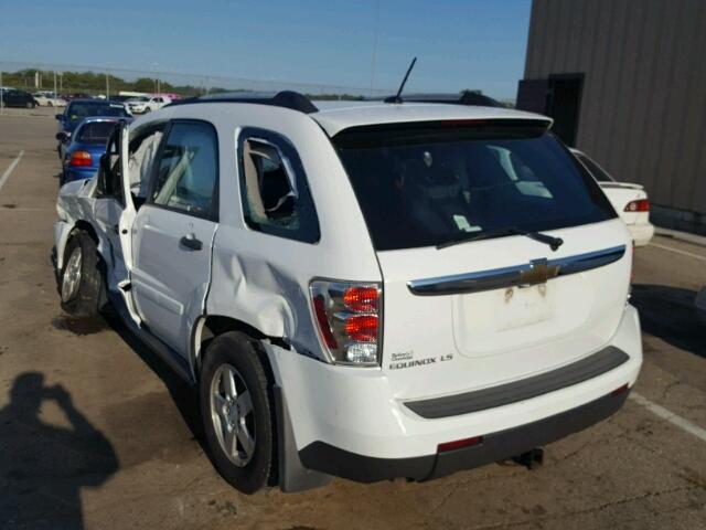 2CNDL13F996222955 - 2009 CHEVROLET EQUINOX LS WHITE photo 3