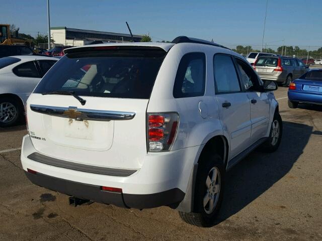 2CNDL13F996222955 - 2009 CHEVROLET EQUINOX LS WHITE photo 4