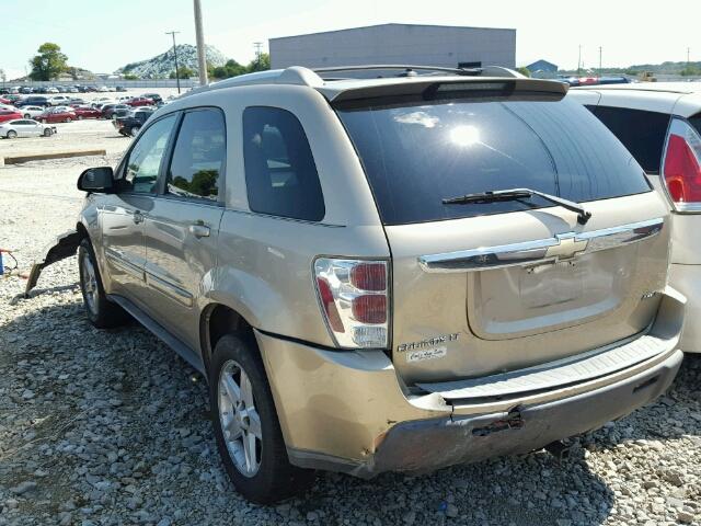 2CNDL73F756159349 - 2005 CHEVROLET EQUINOX LT BEIGE photo 3