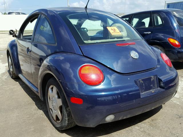3VWCA21C9YM481547 - 2000 VOLKSWAGEN NEW BEETLE 蓝色 照片 3
