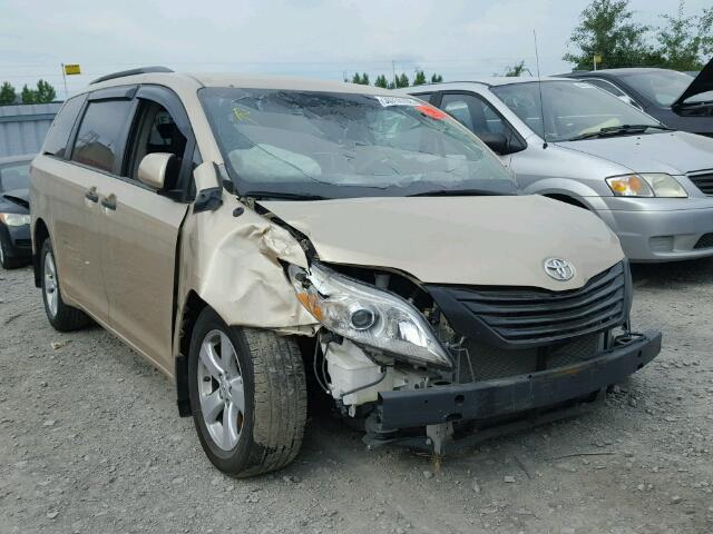 5TDZK3DC0BS160287 - 2011 TOYOTA SIENNA BAS GOLD photo 1