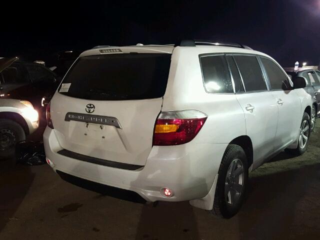 5TDKK3EHXAS011508 - 2010 TOYOTA HIGHLANDER WHITE photo 4