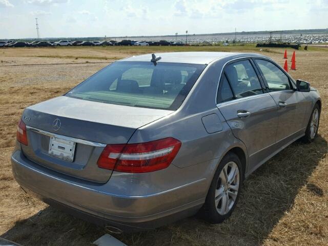 WDDHF5GB4BA426475 - 2011 MERCEDES-BENZ E 350 SILVER photo 4