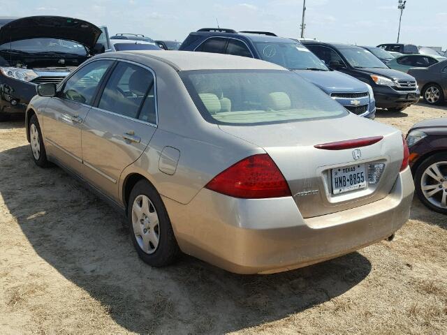 3HGCM56446G711070 - 2006 HONDA ACCORD BEIGE photo 3