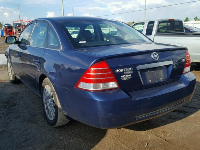 1MEFM431X6G605894 - 2006 MERCURY MONTEGO PR 蓝色 照片 3