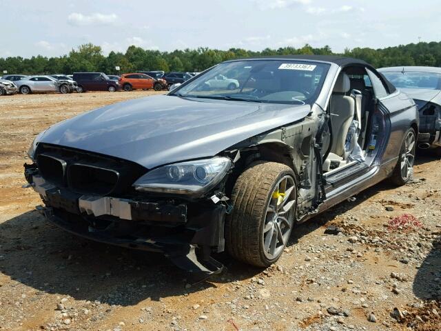 WBALZ3C53CDL70669 - 2012 BMW 650 GRAY photo 2