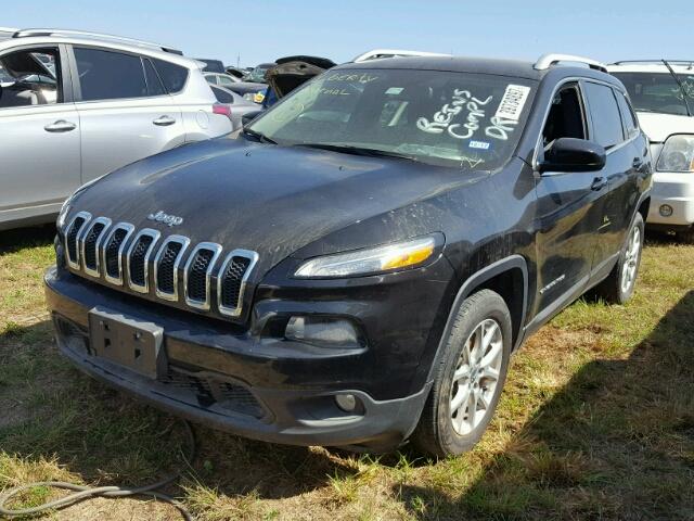 1C4PJLCS1FW589804 - 2015 JEEP CHEROKEE BLACK photo 2