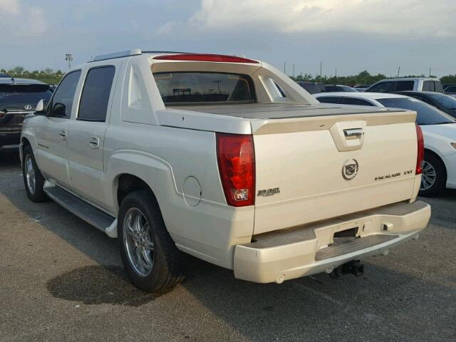 3GYEK63N83G208079 - 2003 CADILLAC ESCALADE E WHITE photo 3