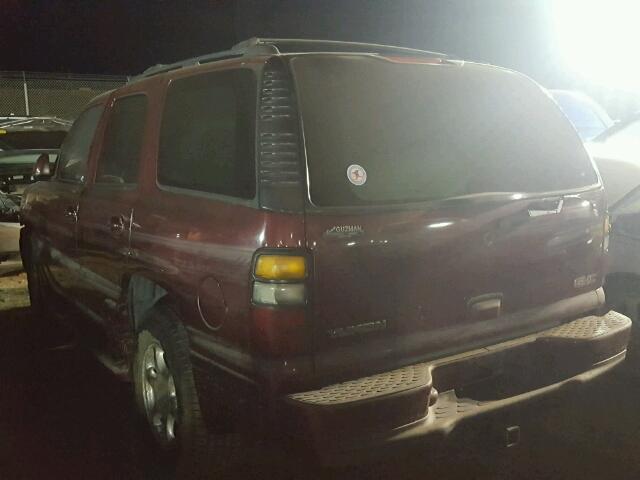 1GKEK63U44J209635 - 2004 GMC YUKON RED photo 3