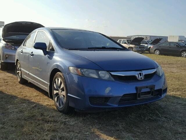 19XFA16989E001095 - 2009 HONDA CIVIC BLUE photo 1