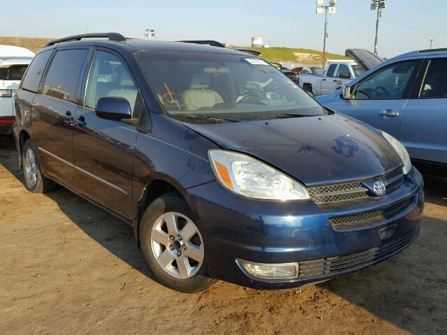 5TDZA22C84S150478 - 2004 TOYOTA SIENNA XLE BLUE photo 1