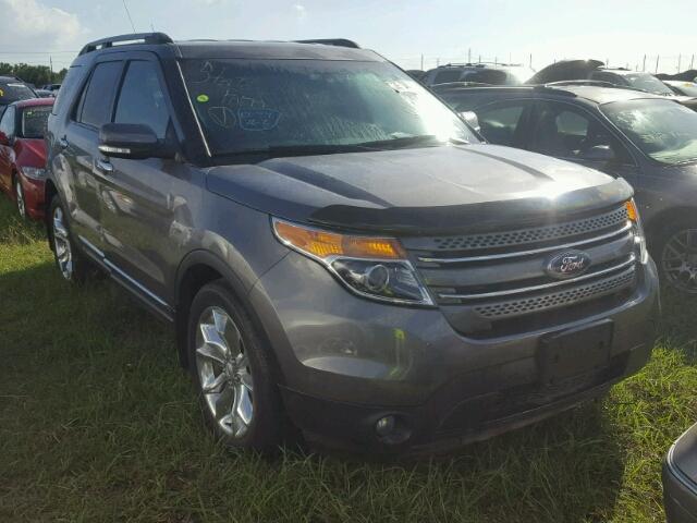 1FM5K7F86EGC47376 - 2014 FORD EXPLORER GRAY photo 1