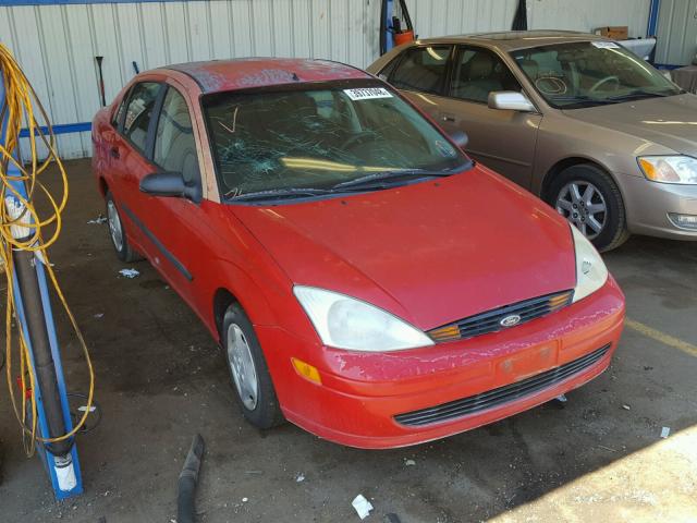 1FAFP33P8YW391462 - 2000 FORD FOCUS LX RED photo 1