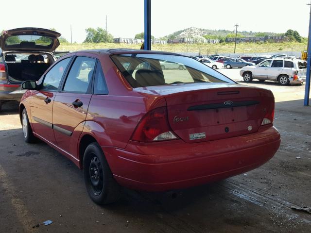 1FAFP33P8YW391462 - 2000 FORD FOCUS LX RED photo 3