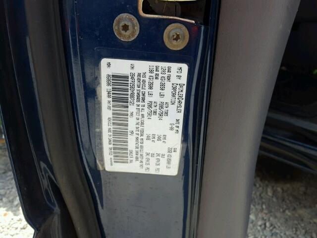 2B4FP25B3YR887121 - 2000 DODGE CARAVAN BLUE photo 10