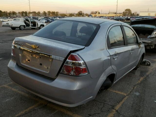 KL1TD56658B002439 - 2008 CHEVROLET AVEO BASE Күміс фото 4
