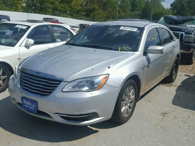 1C3CCBAB5CN100493 - 2012 CHRYSLER 200 LX SILVER photo 2