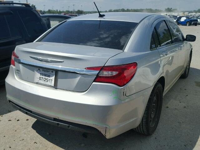 1C3CCBAB5CN100493 - 2012 CHRYSLER 200 LX SILVER photo 4