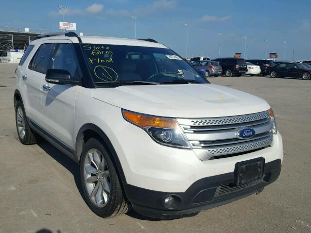 1FM5K7D82DGC39129 - 2013 FORD EXPLORER WHITE photo 1