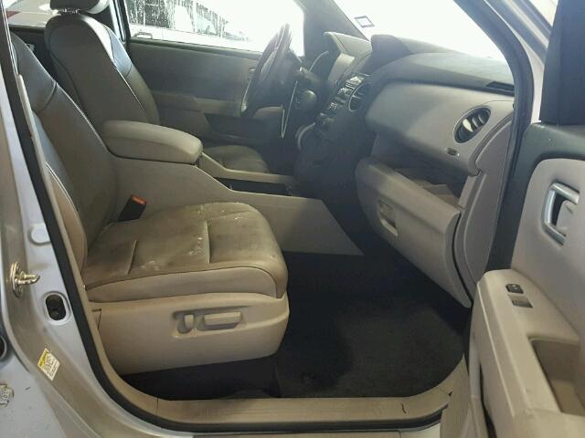 5FNYF3H56DB007822 - 2013 HONDA PILOT EXL SILVER photo 5