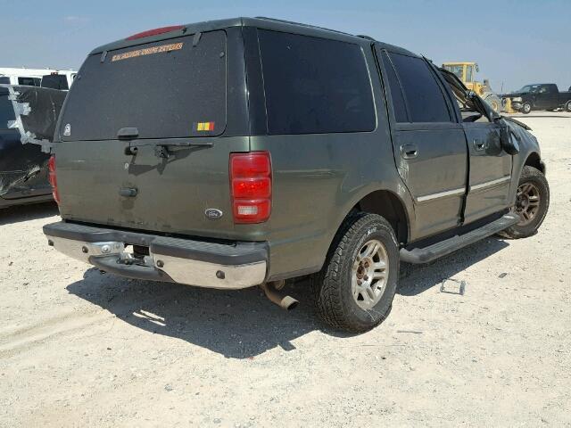 1FMEU15L91LB02153 - 2001 FORD EXPEDITION GREEN photo 4
