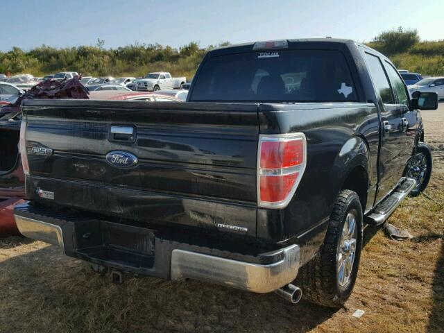 1FTEW1CM3BKD09736 - 2011 FORD F150 SUPER BLACK photo 4