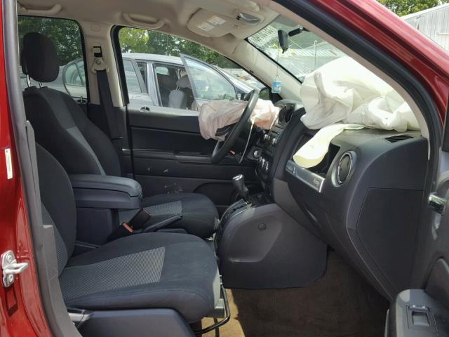 1C4NJCBA2ED925020 - 2014 JEEP COMPASS SP MAROON photo 5