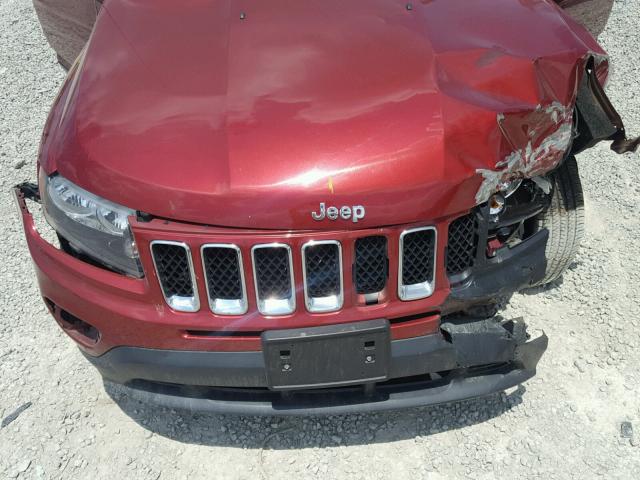 1C4NJCBA2ED925020 - 2014 JEEP COMPASS SP MAROON photo 7