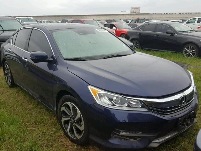 1HGCR2F92HA027745 - 2017 HONDA ACCORD BLUE photo 1