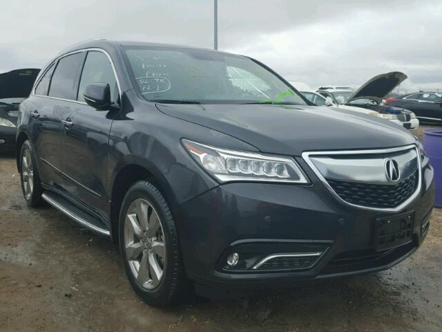 5FRYD3H80FB013701 - 2015 ACURA MDX ADVANC GRAY photo 1