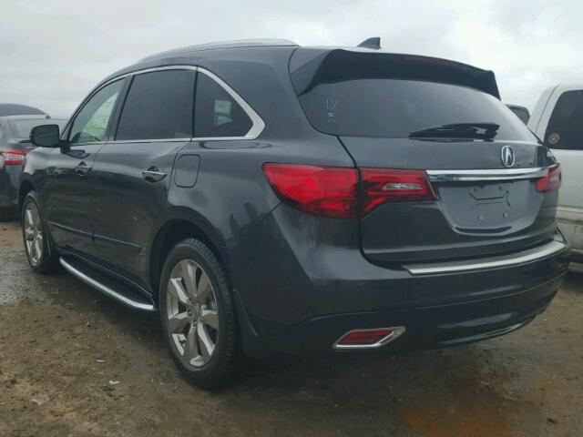 5FRYD3H80FB013701 - 2015 ACURA MDX ADVANC GRAY photo 3