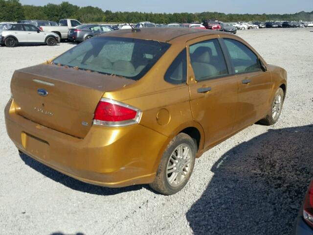 1FAHP35N69W149372 - 2009 FORD FOCUS SE GOLD photo 4