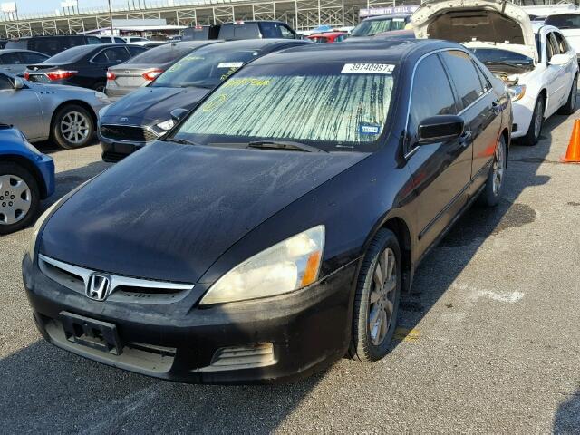 1HGCM66547A063146 - 2007 HONDA ACCORD EX BLACK photo 2