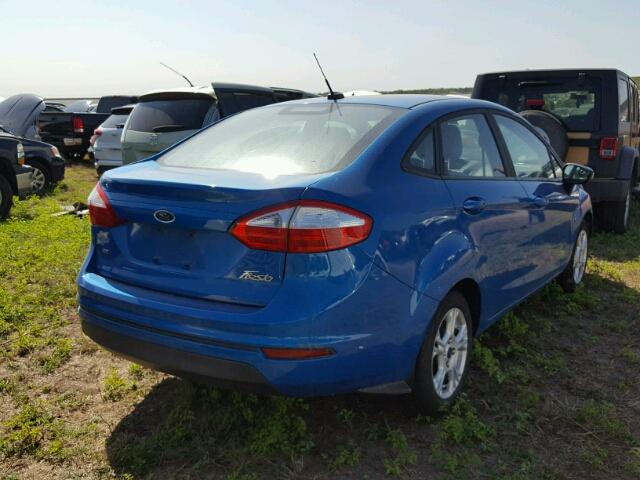 3FADP4BJ9FM163803 - 2015 FORD FIESTA BLUE photo 4