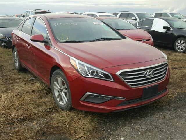 5NPE24AF2FH185917 - 2015 HYUNDAI SONATA SE RED photo 1