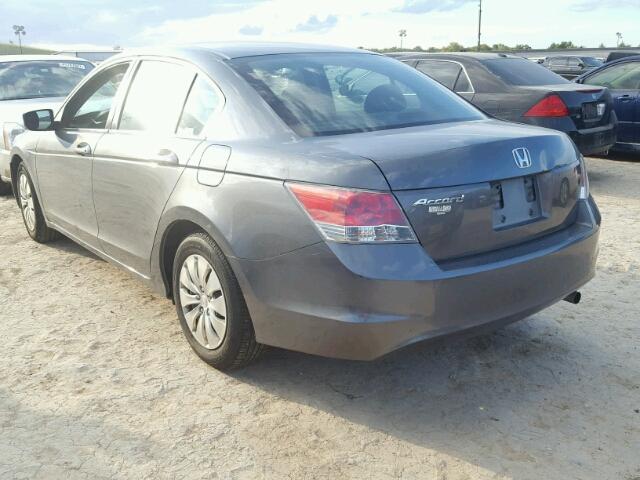 1HGCP26339A140171 - 2009 HONDA ACCORD LX GRAY photo 3