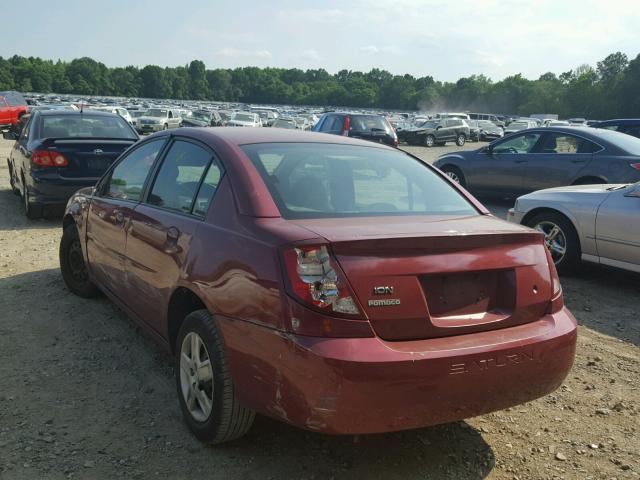 1G8AJ55F26Z202073 - 2006 SATURN ION LEVEL BURGUNDY photo 3