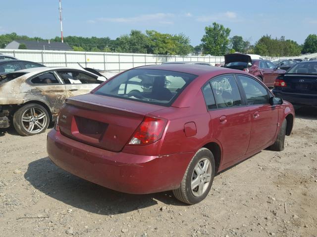 1G8AJ55F26Z202073 - 2006 SATURN ION LEVEL BURGUNDY photo 4