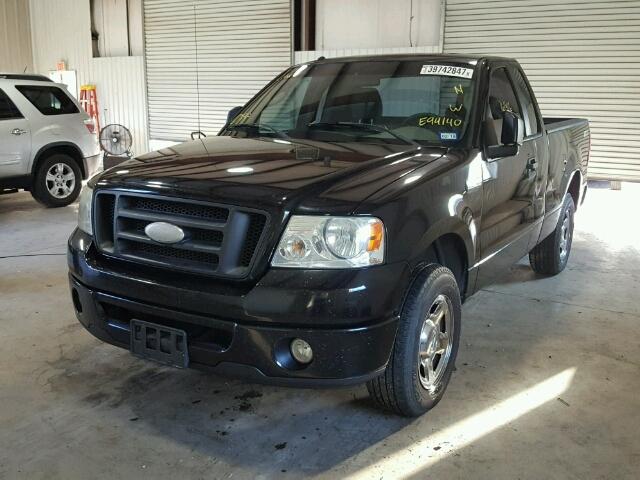 1FTRF12238KE94140 - 2008 FORD F150 BLACK photo 2